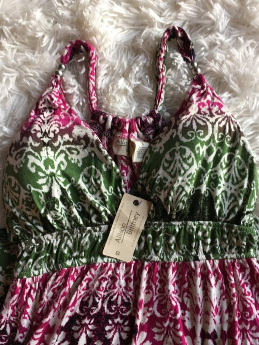NWOT Allison Britney Padded Maxi Dress size S - Picture 6 of 7